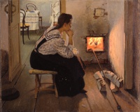 Калиниченко Я.Я. Думы у печки. 1897